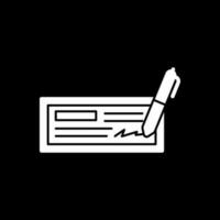 Cheque Vector Icon Design