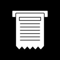Receipt Vector Icon Design