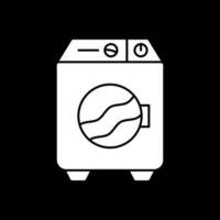 Washing machine Vector Icon Design