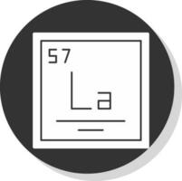 Lanthanum Vector Icon Design