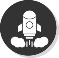 Rocket launch Vector Icon Design