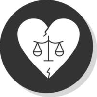 divorcio vector icono diseño