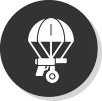 Skydiving Vector Icon Design