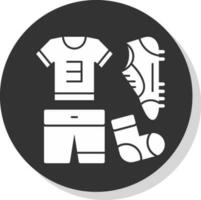 fútbol americano uniforme vector icono diseño