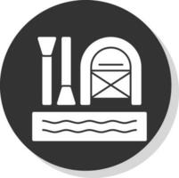 Rafting Vector Icon Design