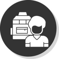 Backpacker Vector Icon Design