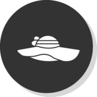 diseño de icono de vector de sombrero de sol