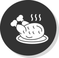 diseño de icono de vector de pollo