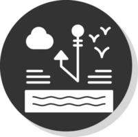Fishing hook Vector Icon Design