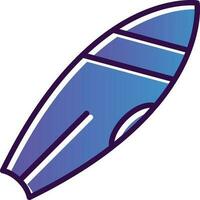 Surfboard Vector Icon Design