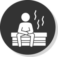 diseño de icono de vector de sauna