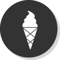 hielo crema cono vector icono diseño