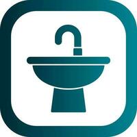 Washbasin Vector Icon Design