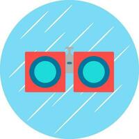 Binoculars Vector Icon Design