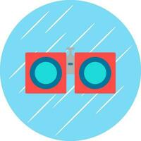 Binoculars Vector Icon Design