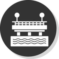 diseño de icono de vector de muelle