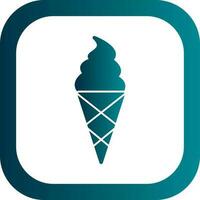 Ice cream cone Vector Icon Design