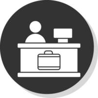 Check-in Vector Icon Design