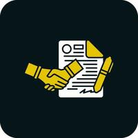 Contract Vector Icon Design