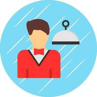 Waiter Vector Icon Design