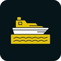 diseño de icono de vector de barco