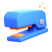 3D stapler illustrations render of functional and reliable stapler icon designs. Perfect for fastening and organizing documents, papers, and reports. png