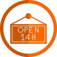 Opening hours Vector Icon Design