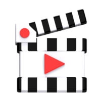 Video Player 3D Icon illustration png