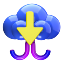 nuage Télécharger 3d icône illustration png