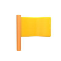 Flag 3D Icon illustration png