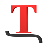 Text Tool 3D Icon png