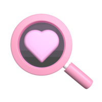 mirando para amor 3d icono png