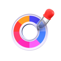 color cuentagotas 3d icono png
