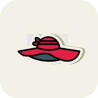 Sun hat Vector Icon Design