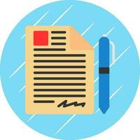 Contract Vector Icon Design