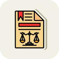 Legal document Vector Icon Design