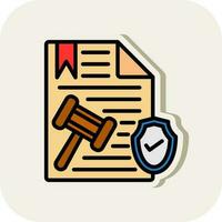 diseño de icono de vector de documento legal