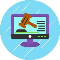 Online court Vector Icon Design