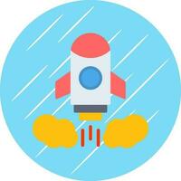 Rocket launch Vector Icon Design