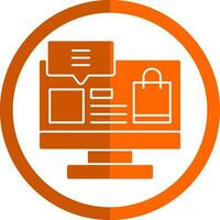 Online shopping Vector Icon Design