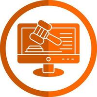 Online court Vector Icon Design