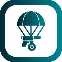 Skydiving Vector Icon Design