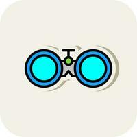 Binoculars Vector Icon Design