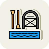 Rafting Vector Icon Design