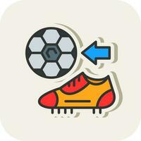 diseño de icono de vector de botas de fútbol