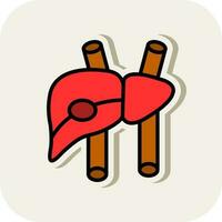 Liver Vector Icon Design