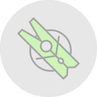 Clothes peg Vector Icon Design