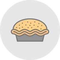 Pie Vector Icon Design
