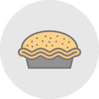 Pie Vector Icon Design