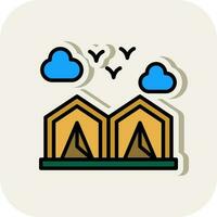 Camping Vector Icon Design